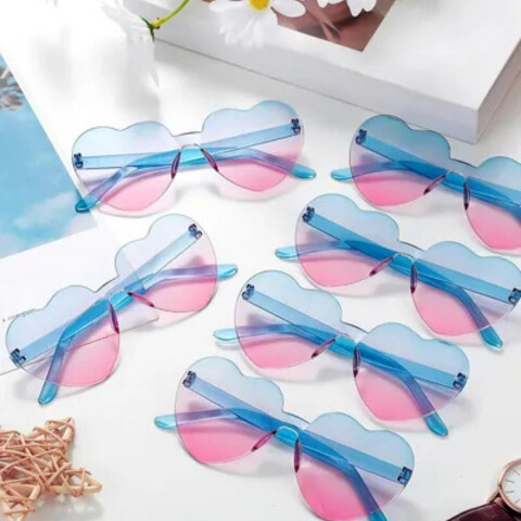 Lentes Corazón x1 Degrade