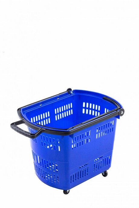 Carro Cesto Supermercado Azul Carro Cesto Supermercado Azul