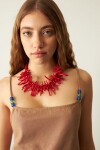 Vestido corto con piedras tostado
