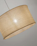 Pantalla para lámpara de techo Mariela de lino con acabado beige Ø 50 x 30 cm Pantalla para lámpara de techo Mariela de lino con acabado beige Ø 50 x 30 cm