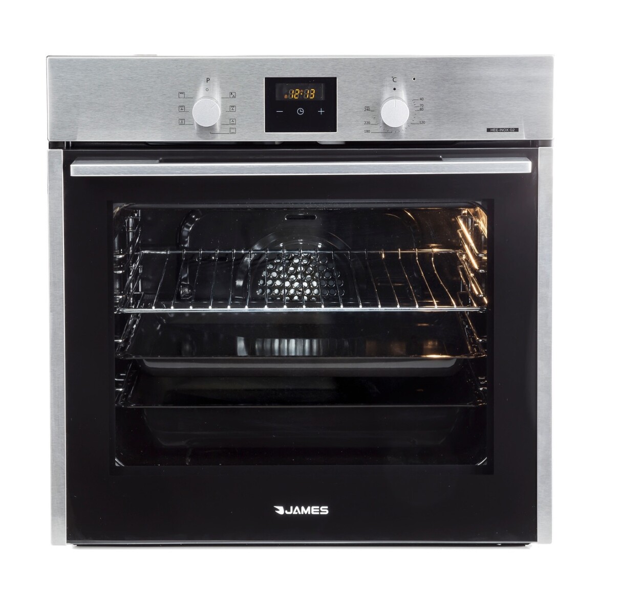 Horno James Eléctrico Hee Inoxidable 56 Lts 