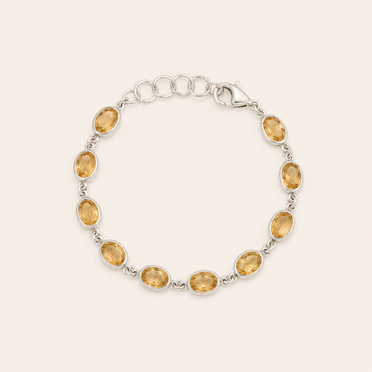 Pulsera Guadalupe Citrino - Plata 925 