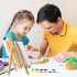 Set Arte Infantil 39 Piezas Caballete Pinceles Pinturas Accs Variante Color Verde
