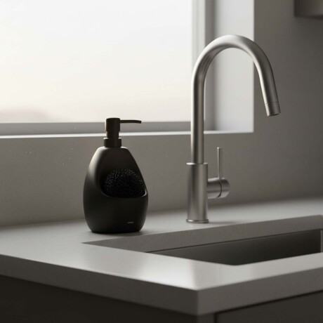 DISPENSADOR JABONERA POLIPROPILENO NEGRO JOEY