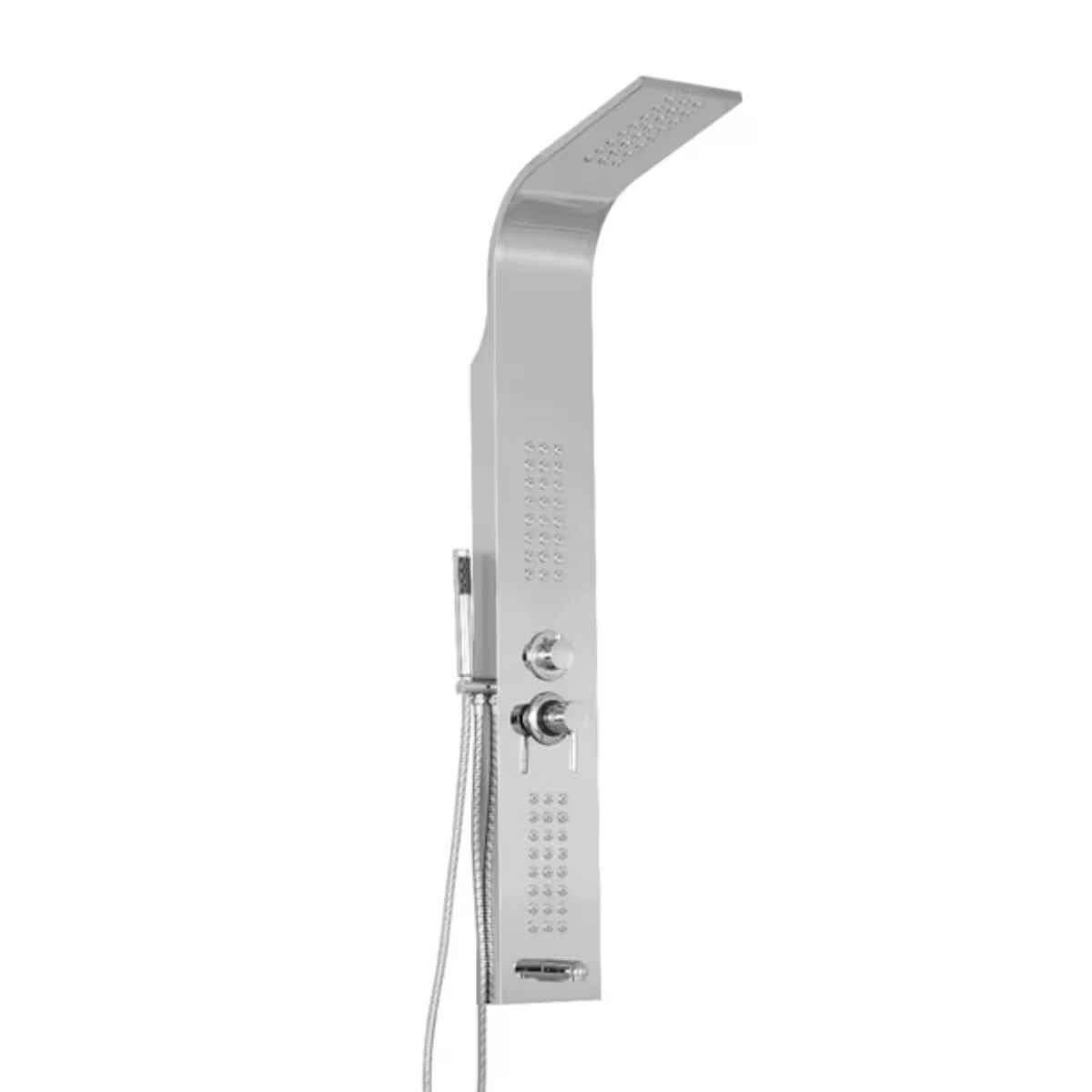 Panel De Ducha Monocomando Exterior Con Transferencia, 4 Vías Ducha Escocesa Oxford Cromado 