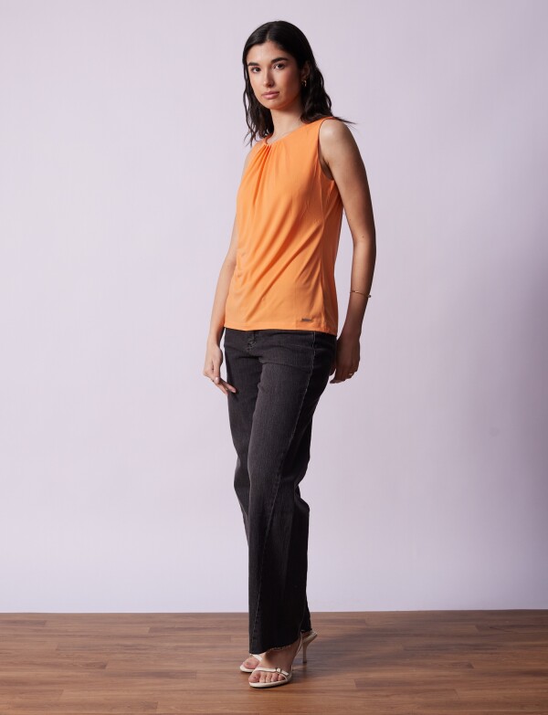 Blusa Pinzas ANARANJADO