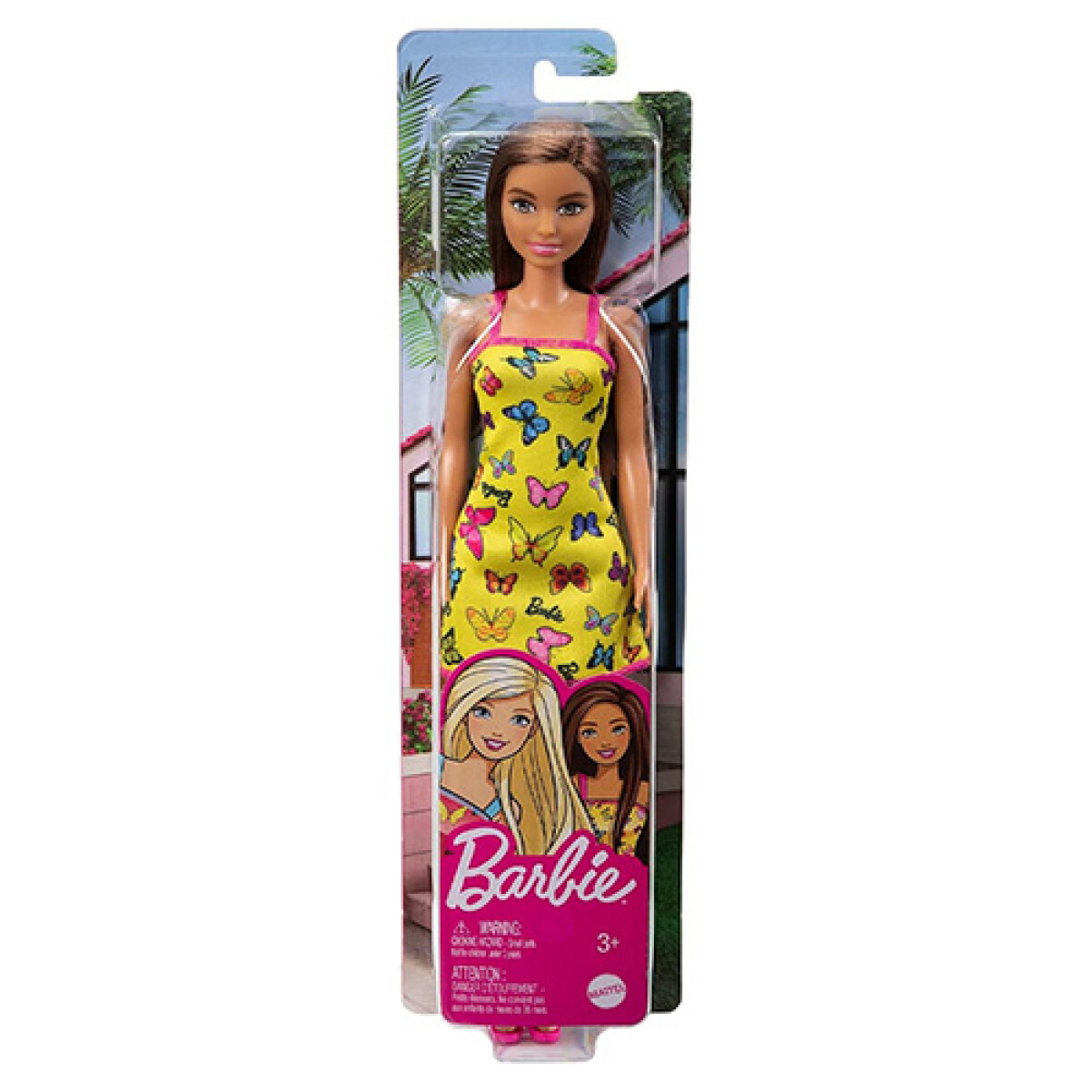 Muñeca Barbie Original Vestido de Tela - AMARILLO 