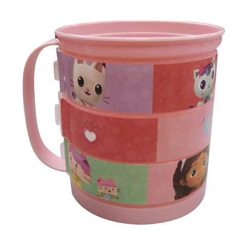 Taza Plástica Puzzle La Casa de Gabby 360ml U