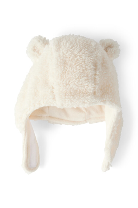Gorro con orejas y mitones de sherpa Gorro con orejas y mitones de sherpa