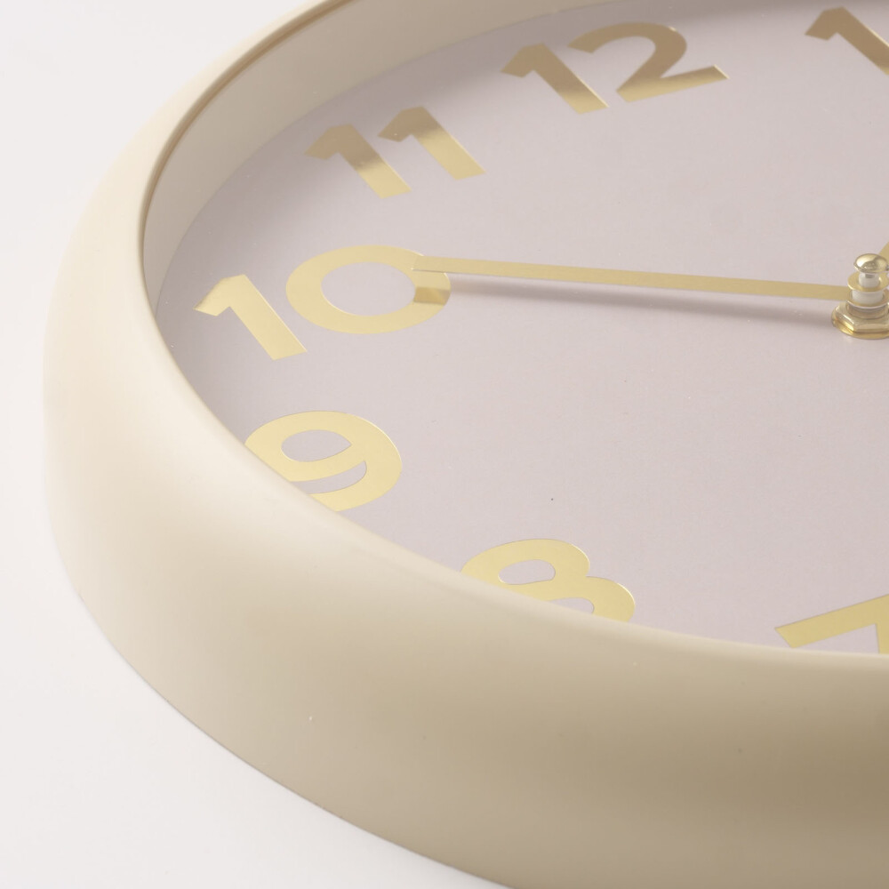 RELOJ PARED PLASTICO NATURAL-BEIGE 2086562