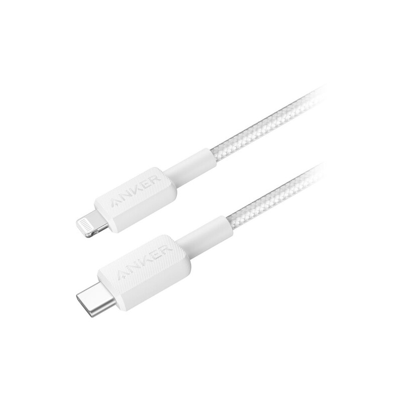Cable de datos Anker USB-C a Lightning 1.80m White Cable de datos Anker USB-C a Lightning 1.80m White