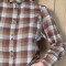 Camisa Mili escocés camel