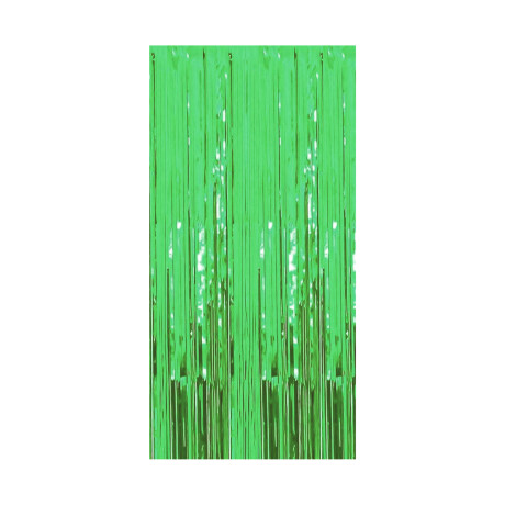 Cortinas de Fiesta Verde Metalizada