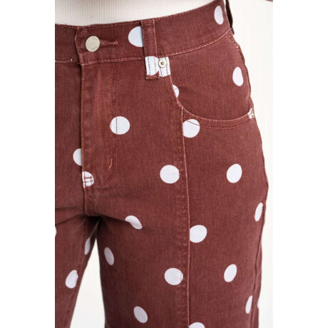 Jean Print Lunares Rojo