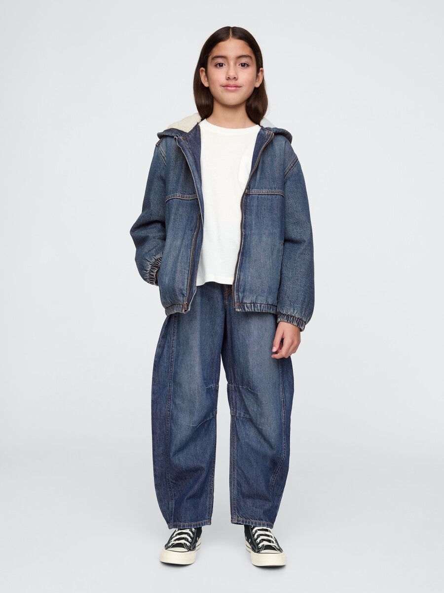 Jean Horseshoe Niña - Dark Wash 