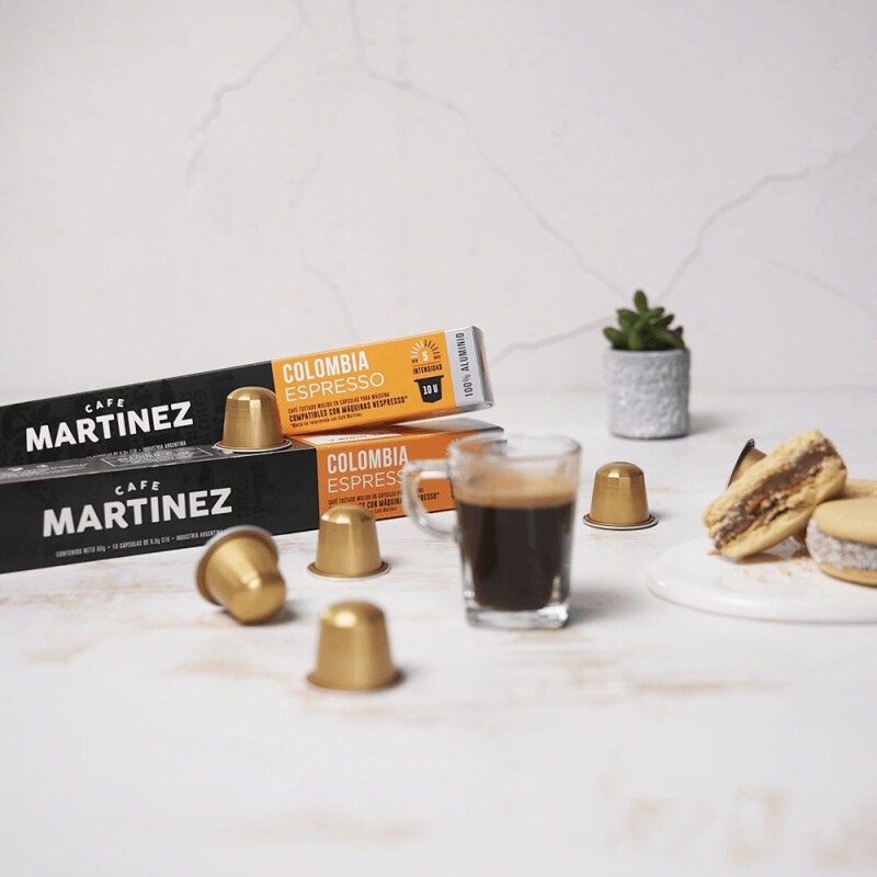 Café Martínez Capsulas Colombia Espresso 10u Café Martínez Capsulas Colombia Espresso 10u