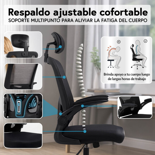 Silla De Escritorio Ergonomica Con Apoya Brazos Ajustables Oficina Ejecutiva Imback Silla De Escritorio Ergonomica Con Apoya Brazos Ajustables Oficina Ejecutiva Imback