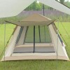 Carpa con Avance Liviana Impermeable Ventilada Capacidad 6 a 7 personas Beige