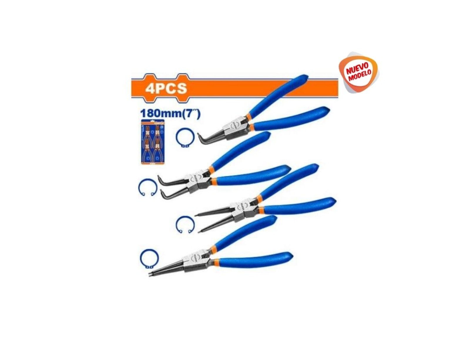 SET 4 PINZAS SACA SEGUROS 