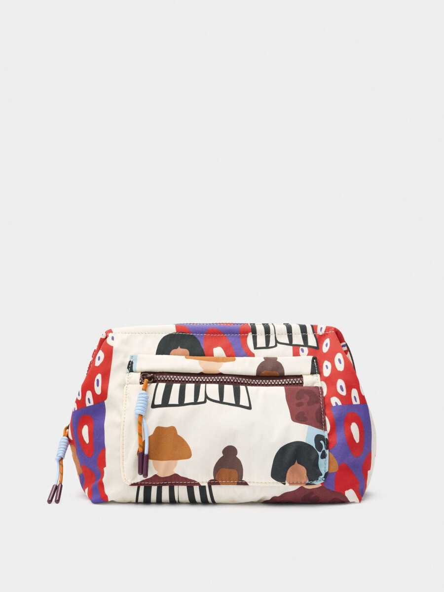 Neceser Estampado De Nylon multicolor