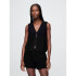 COTTON CROCHET HOOK VEST BLACK