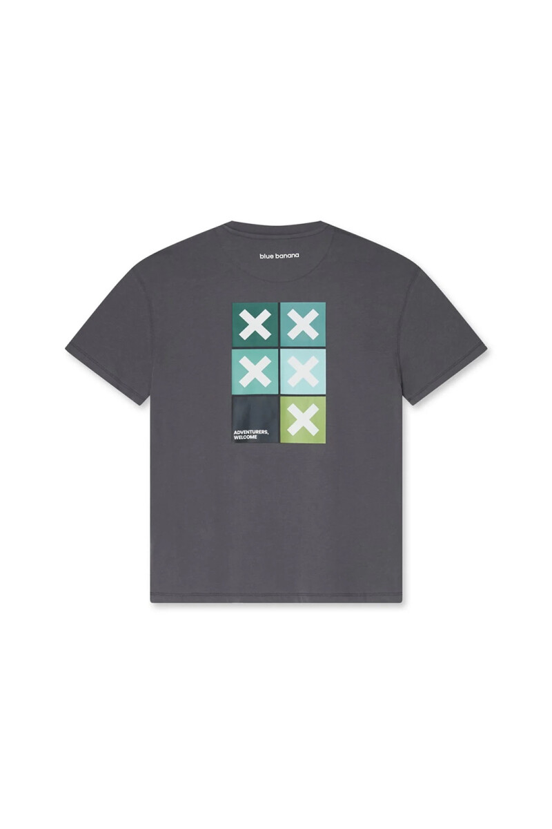 Camiseta Blue Banana Square Ash