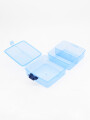 CONTENEDOR LUNCHERA REPARTICIONES AZUL