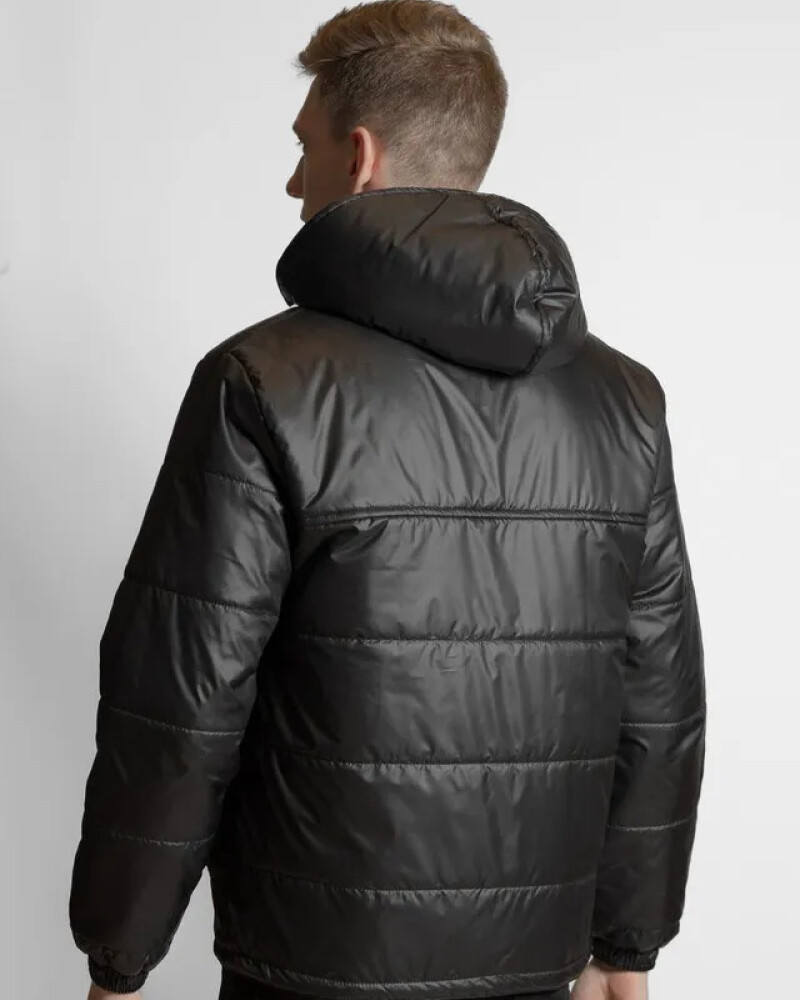 CHAQUETA PUFFER COM CAPUZ Negro