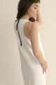 VESTIDO ONDAS LARGO BEIGE