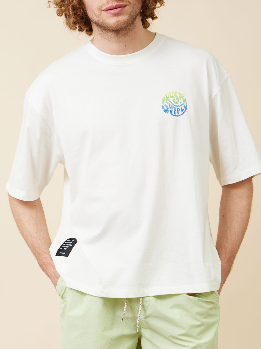 T-SHIRT DIMI RUSTY - Blanco 