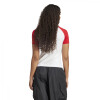 Remera ADIDAS 3S SLIM TEE de Mujer - JD0835 Blanco-rojo