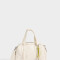 Bowling Cartera Bowling Con Charm - Blanco Crudo