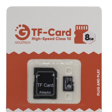 Memoria Micro Sd Goldtech 8GB Clase 10 con Adaptador 001