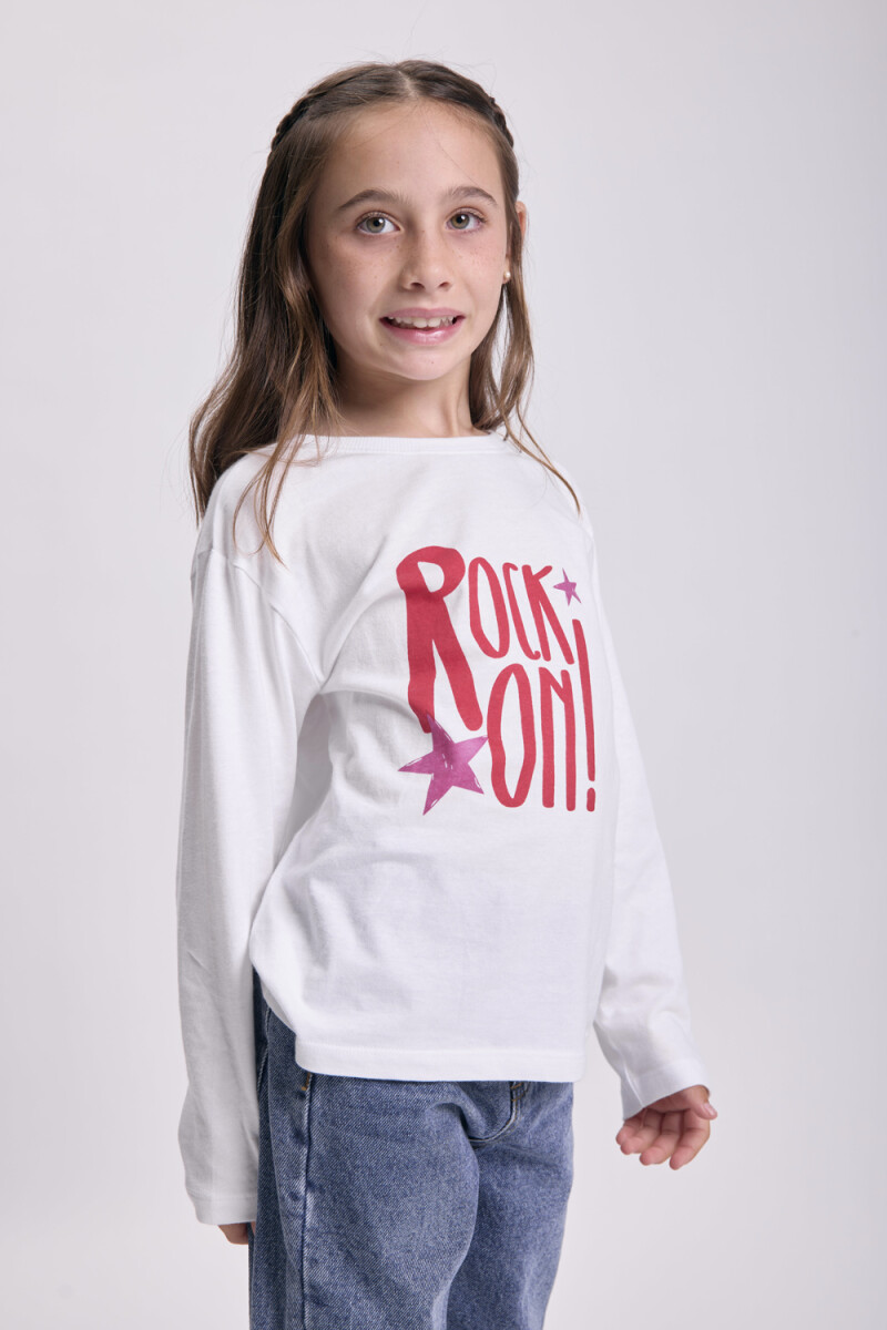 Remera estampa - Blanco 