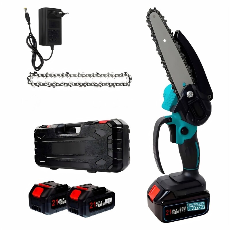Motosierra Inalámbrica Lumax 2 Cadenas De 6'' + 2 Baterías Motosierra Inalámbrica Lumax 2 Cadenas De 6'' + 2 Baterías