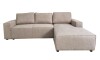 Sofa con Chaise Longue ALEX en Tela Beige