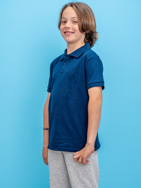 Camiseta Polo Azul