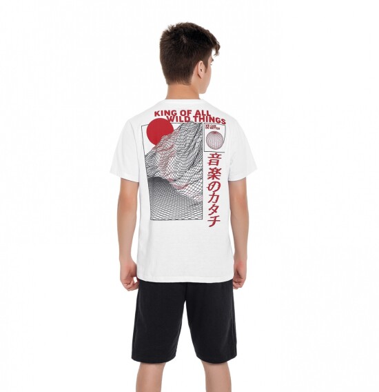 Camiseta en tejido de punto para niños BLANCO