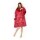 Buzo Canguro Oversize Manta Polar Afelpada Corderito Capucha Rojo