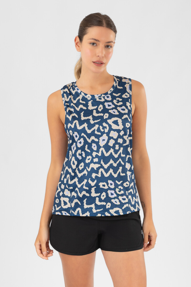 Mesh shirt Azul piedra