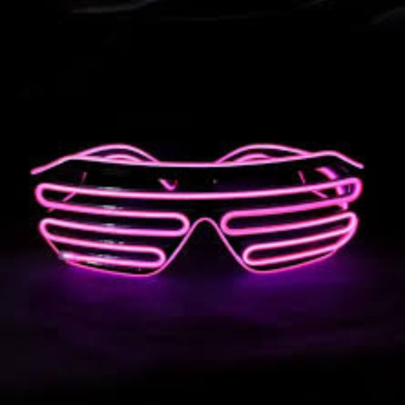 Lentes Led con Control Fucsia /Violeta