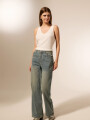 Pantalon Ralea Azul Grisaceo