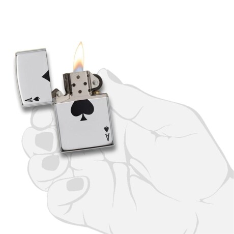 Encendedor Zippo Simple Spade Design - 24011 Encendedor Zippo Simple Spade Design - 24011