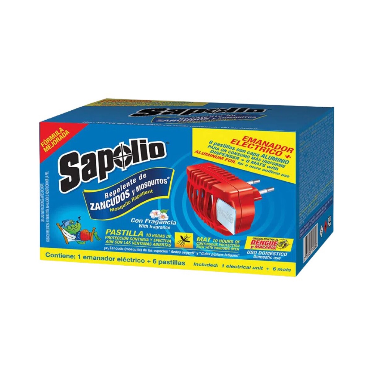 Aparato eléctrico + 6 pastillas repelentes Sapolio 