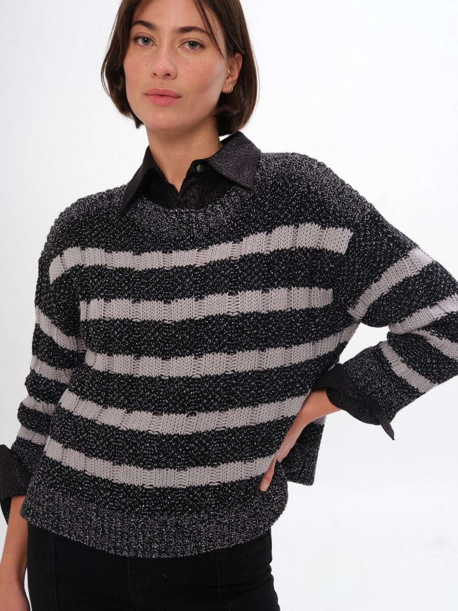 Sweater Serena - Negro/Gris 