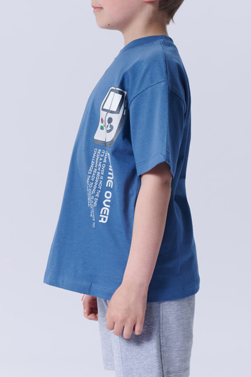 Remera algodón Gamer Azul