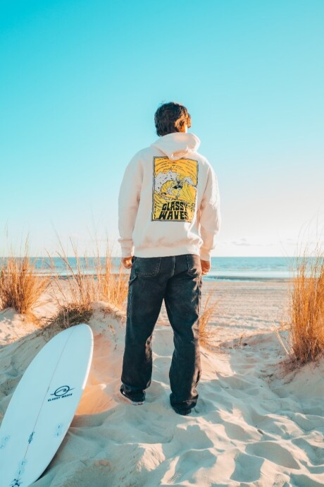 Hoodie Surf League / Natural U