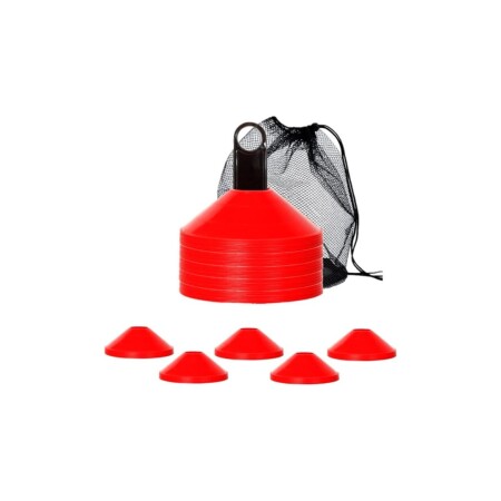 KIT 20 CONOS TORTUGA CON SOPORTE Y BOLSA NARANJA