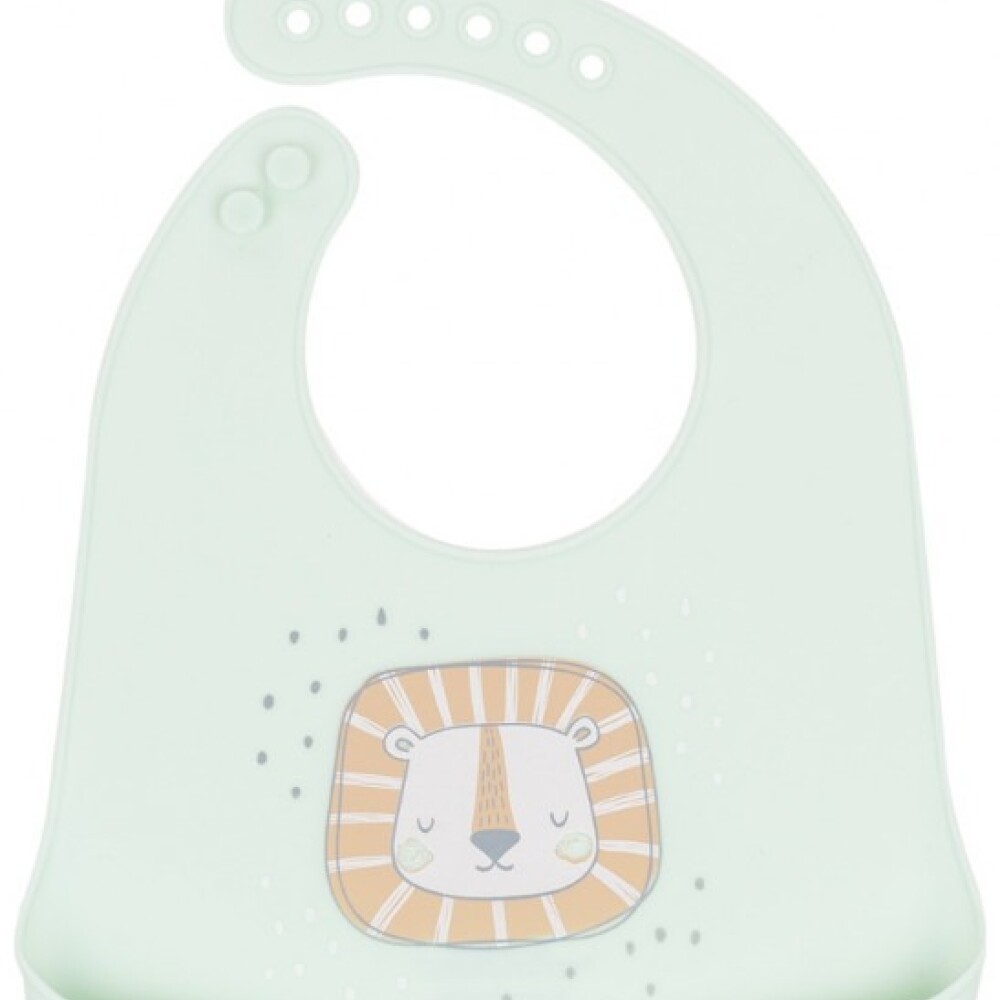 Babero silicona KIKKABOO verde agua