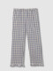 Pijama De Cuadro Vichy Gris Azulado